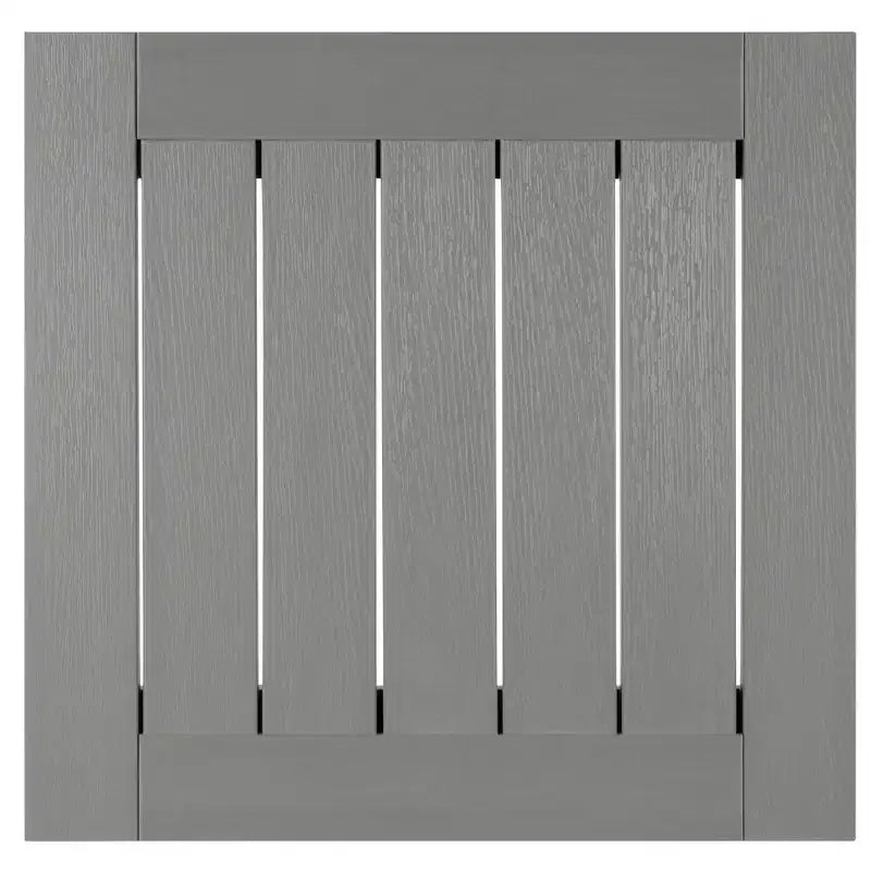 Set da esterno Lehigh 2 sedie a dondolo con 1 tavolino laterale Adirondack in teak costiero grigio - Highwood: Set mobili da giardino