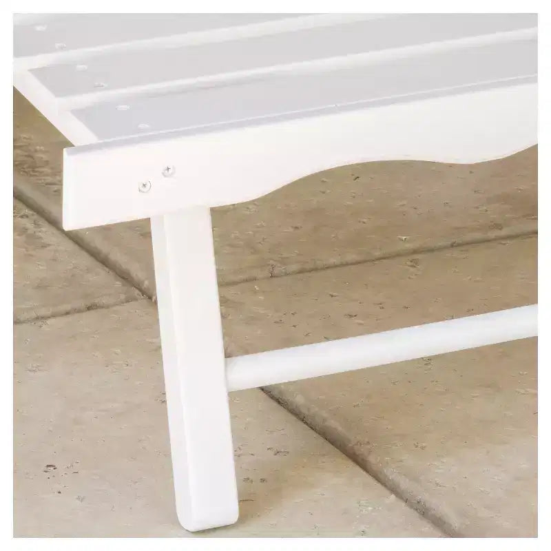 Sedia reclinabile Hayle Adirondack in legno con poggiapiedi - Bianca - Christopher Knight Home: Seduta da esterno per patio, resistente alle intemperie