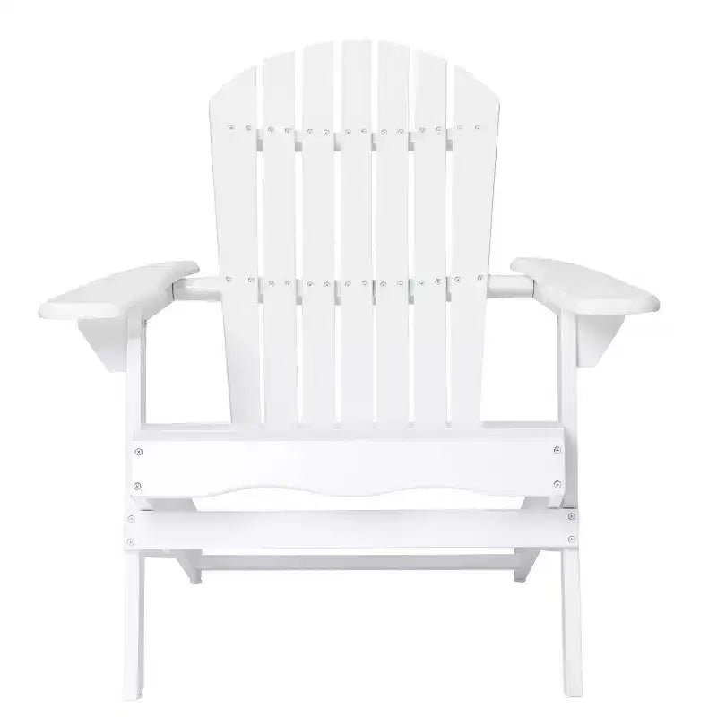 Chaises Adirondack en acacia Malibu, 2 unités - Blanc/Turquoise - Christopher Knight Home