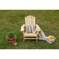 Adirondack Chair Wood - Patio Festival: Solid Fir, Outdoor Seating, Rustic Farmhouse Style, UV & Water-Resistant