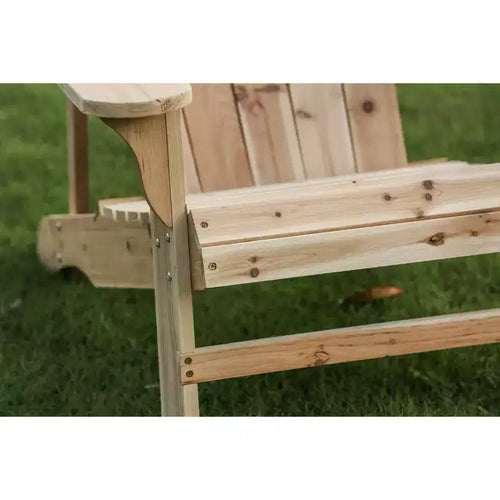 Sedia Adirondack in legno – Patio Festival: Abete massiccio, seduta per esterni, stile rustico colonico, resistente ai raggi UV e all'acqua