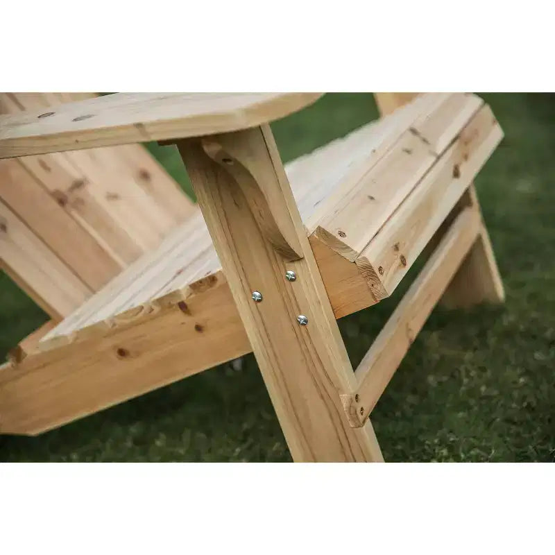 Sedia Adirondack in legno – Patio Festival: Abete massiccio, seduta per esterni, stile rustico colonico, resistente ai raggi UV e all'acqua