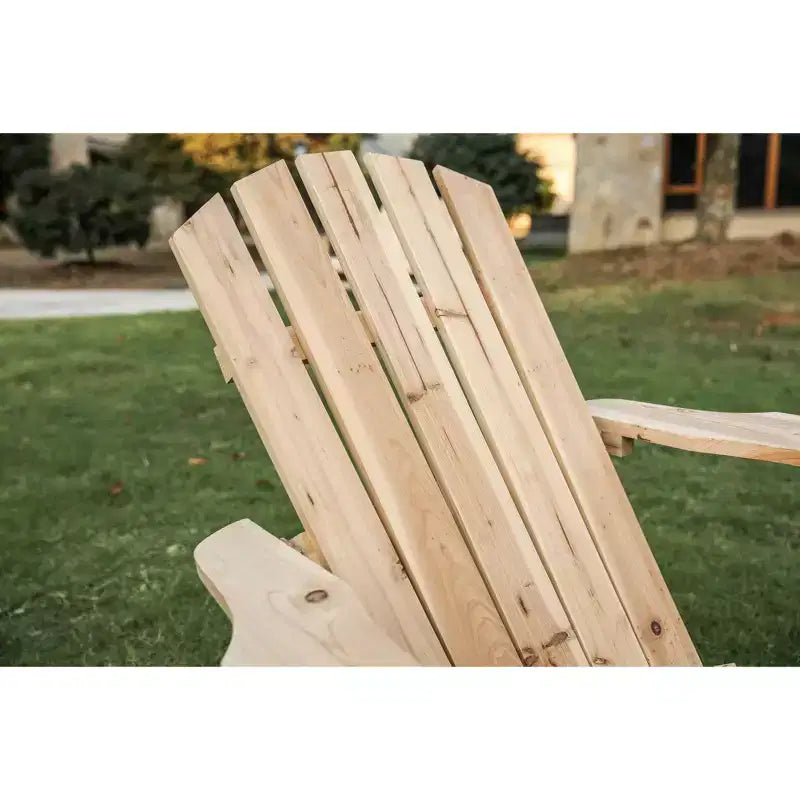 Sedia Adirondack in legno – Patio Festival: Abete massiccio, seduta per esterni, stile rustico colonico, resistente ai raggi UV e all'acqua