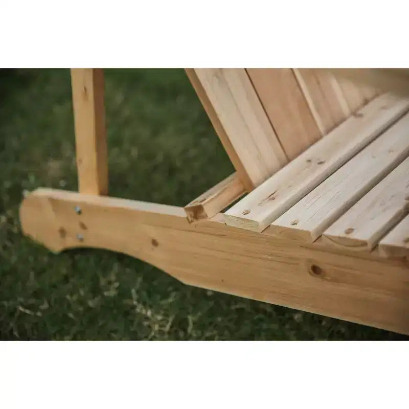 Sedia Adirondack in legno – Patio Festival: Abete massiccio, seduta per esterni, stile rustico colonico, resistente ai raggi UV e all'acqua