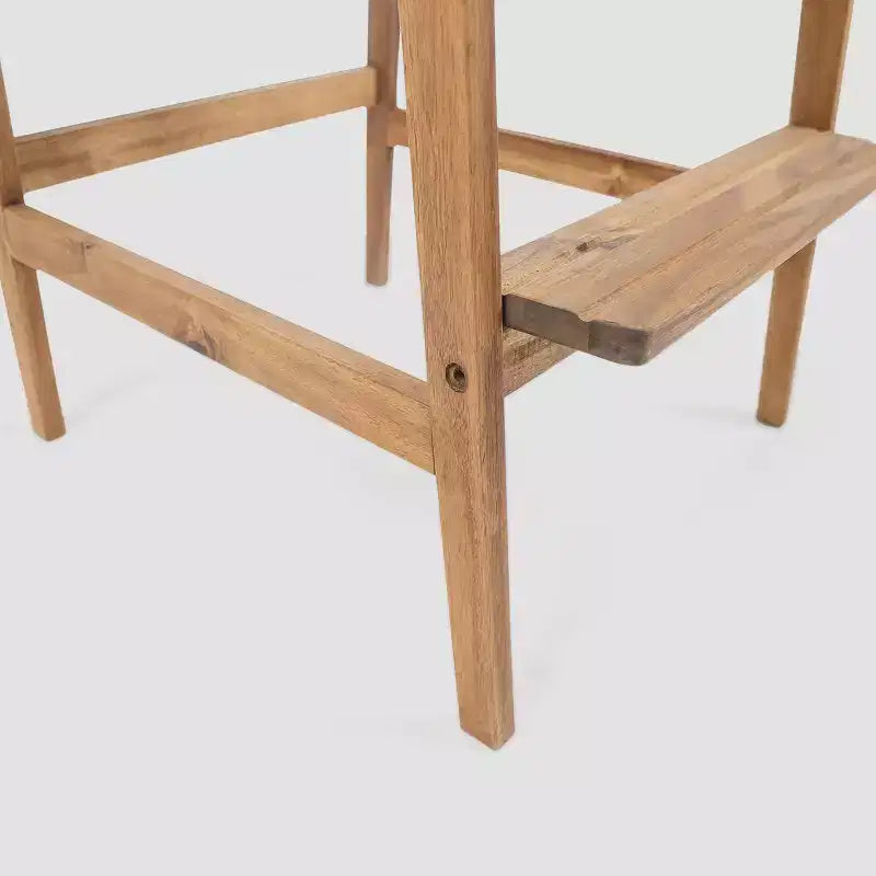 Sgabelli da bar Adirondack in legno di acacia Malibu, confezione da 2: resistenti alle intemperie, schienale alto - Christopher Knight Home