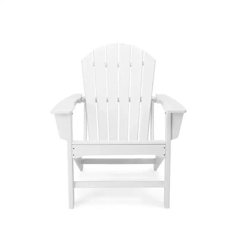 Set di 5 sedie Adirondack in HDPE con Pouf e Tavolino: Resistente alle intemperie - EDYO LIVING