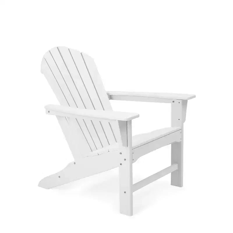 Set di 5 sedie Adirondack in HDPE con Pouf e Tavolino: Resistente alle intemperie - EDYO LIVING