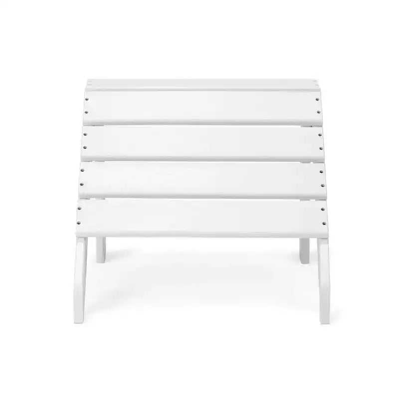 Set di 5 sedie Adirondack in HDPE con Pouf e Tavolino: Resistente alle intemperie - EDYO LIVING