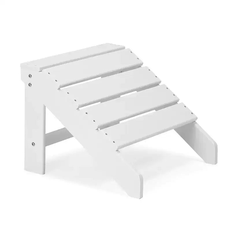 Set di 5 sedie Adirondack in HDPE con Pouf e Tavolino: Resistente alle intemperie - EDYO LIVING
