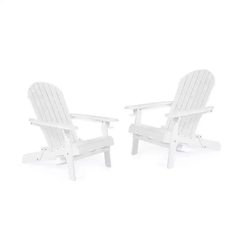 2pk Bellwood Outdoor Acacia Wood Folding Adirondack Chairs with Cup Holders - Christopher Knight Home