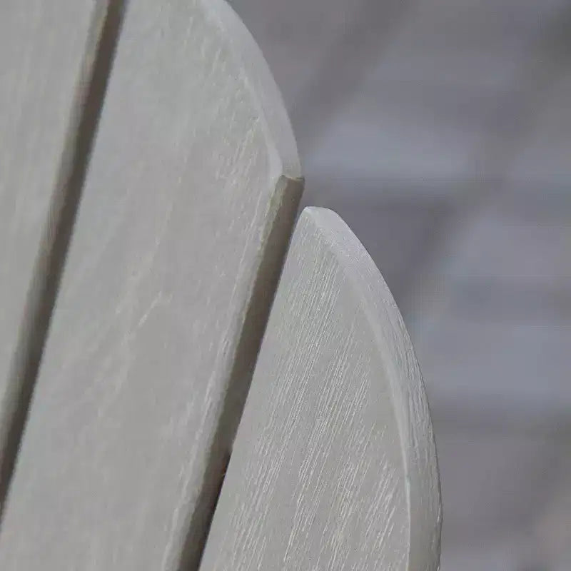 Poltrona Adirondack da esterno Sonoma Lane Channing in teak grigio invecchiato con portabicchieri – Resistente alle intemperie