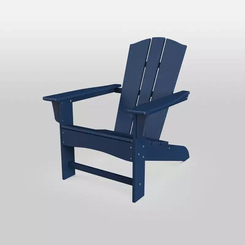 POLYWOOD Shawboro Outdoor Adirondack Patio Accent Chair Navy