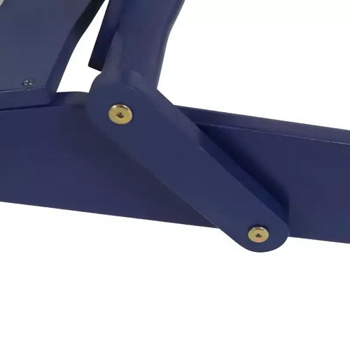 2 sedie Adirondack pieghevoli da esterno Bellwood in legno di acacia, blu marino: portabicchieri, resistenti alle intemperie - Christopher Knight Home