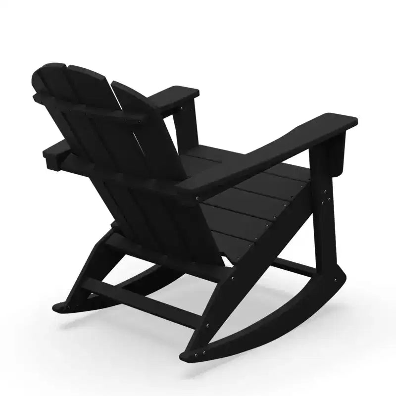 Hyleory Chaise à bascule extérieure en HDPE, Fauteuil de jardin Adirondack classique pour toutes les saisons
