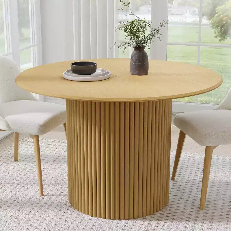 46 Round Solid Wood Dining Table Kitchen Tables