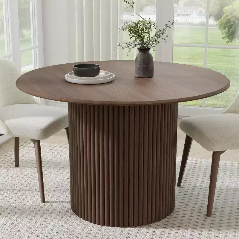 46 Round Solid Wood Dining Table Kitchen Tables