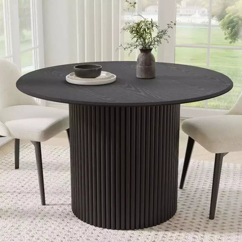 46 Round Solid Wood Dining Table Kitchen Tables