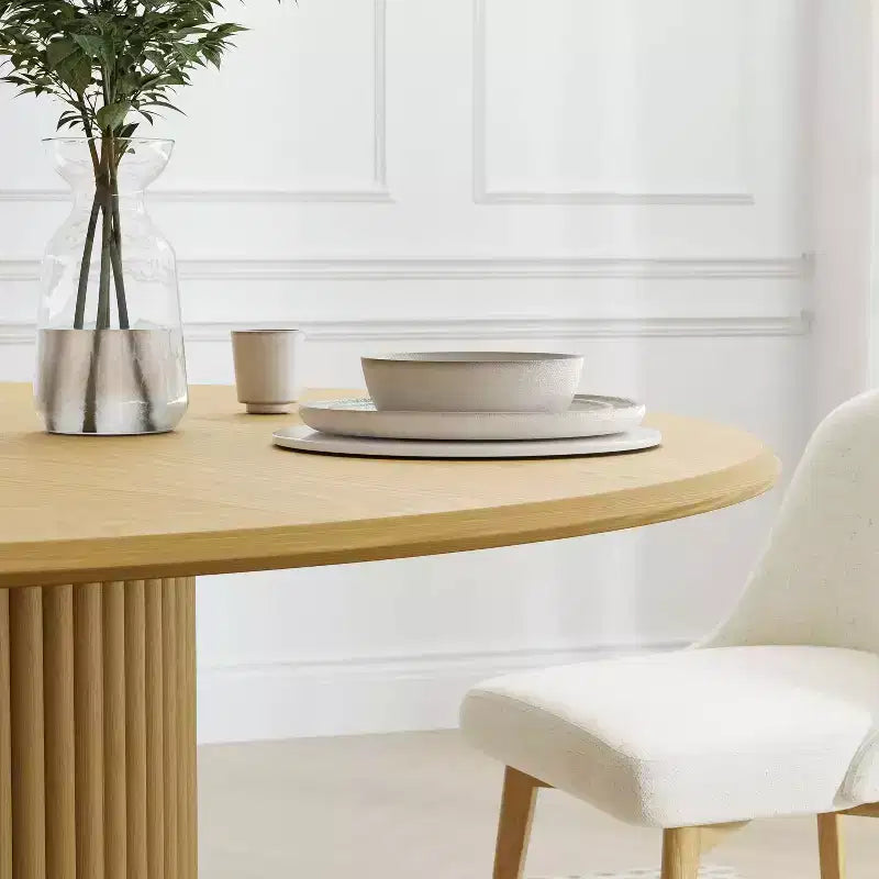 46 Round Solid Wood Dining Table Kitchen Tables