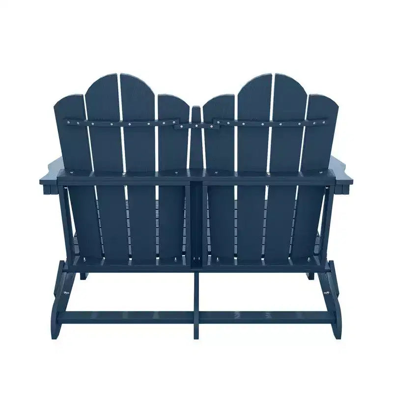 Hyleory Sedia Adirondack a 2 posti, poltrona doppia morbida, sedia pieghevole da balcone Cloud, resistente alle intemperie