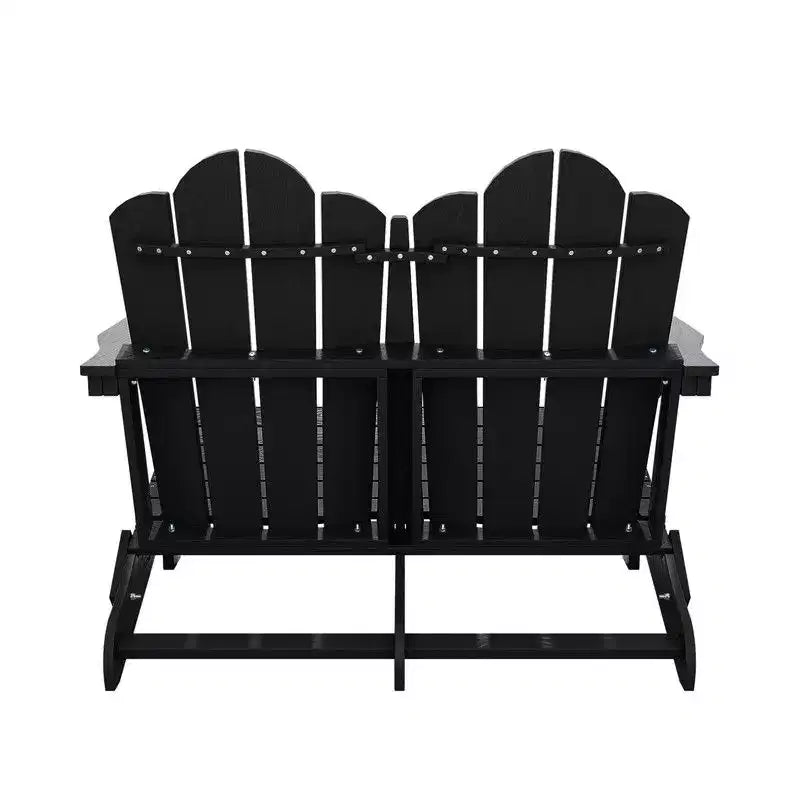 Hyleory Sedia Adirondack a 2 posti, poltrona doppia morbida, sedia pieghevole da balcone Cloud, resistente alle intemperie