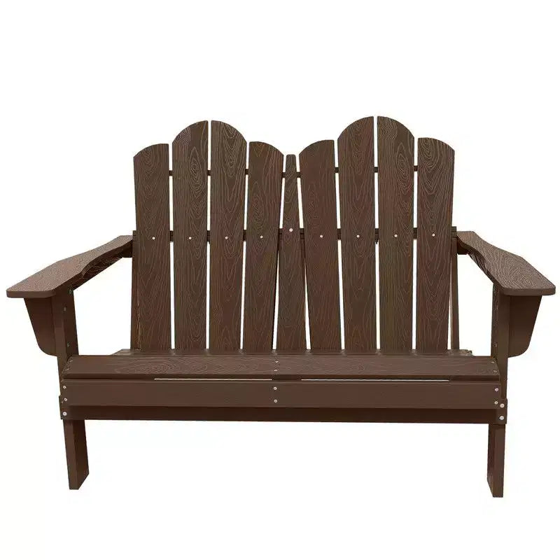 Fauteuil Adirondack 2 places Hyleory, Chaise double moelleuse, Fauteuil pliant de balcon Cloud, Résistant aux intempéries