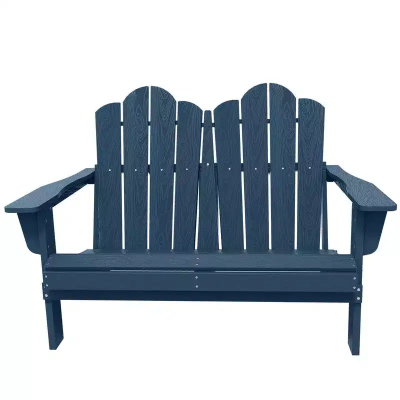Fauteuil Adirondack 2 places Hyleory, Chaise double moelleuse, Fauteuil pliant de balcon Cloud, Résistant aux intempéries
