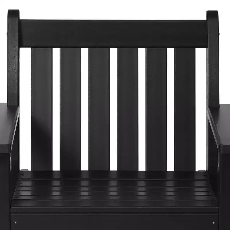 WestinTrends Sedie da pranzo Adirondack con braccioli in HDPE per patio esterno (set da 4)
