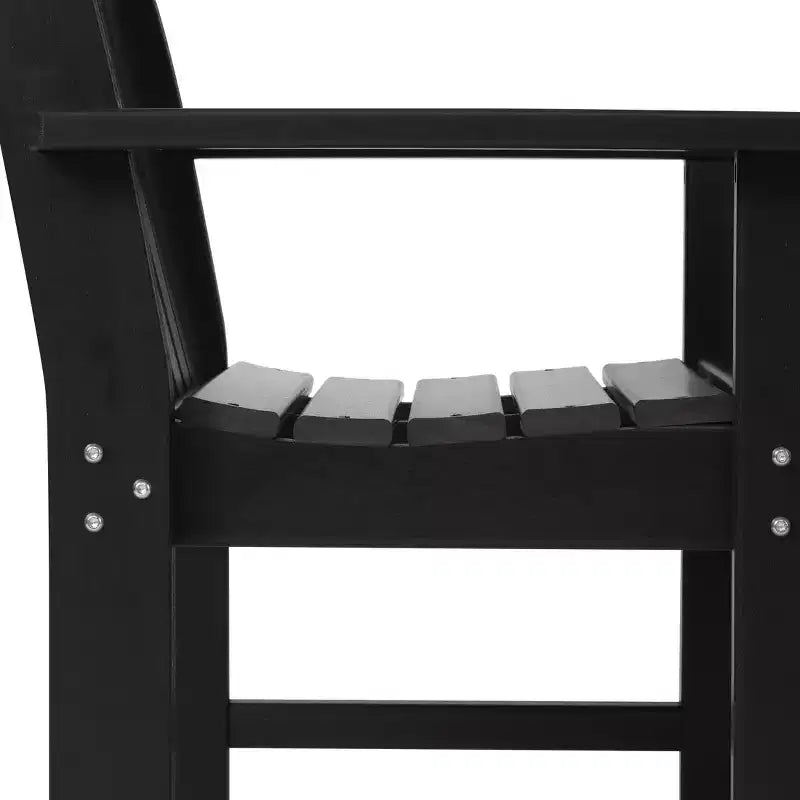 WestinTrends Sedie da pranzo Adirondack con braccioli in HDPE per patio esterno (set da 4)