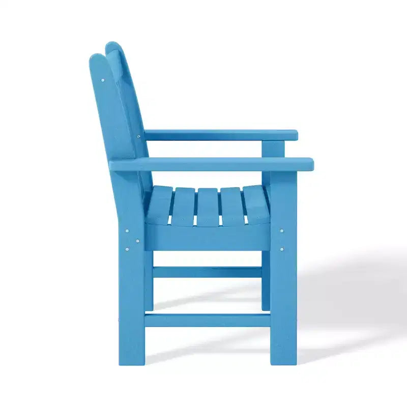 WestinTrends Sedie da pranzo Adirondack con braccioli in HDPE per patio esterno (set da 4)