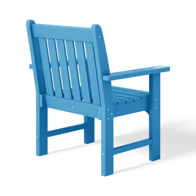 WestinTrends Sedie da pranzo Adirondack con braccioli in HDPE per patio esterno (set da 4)