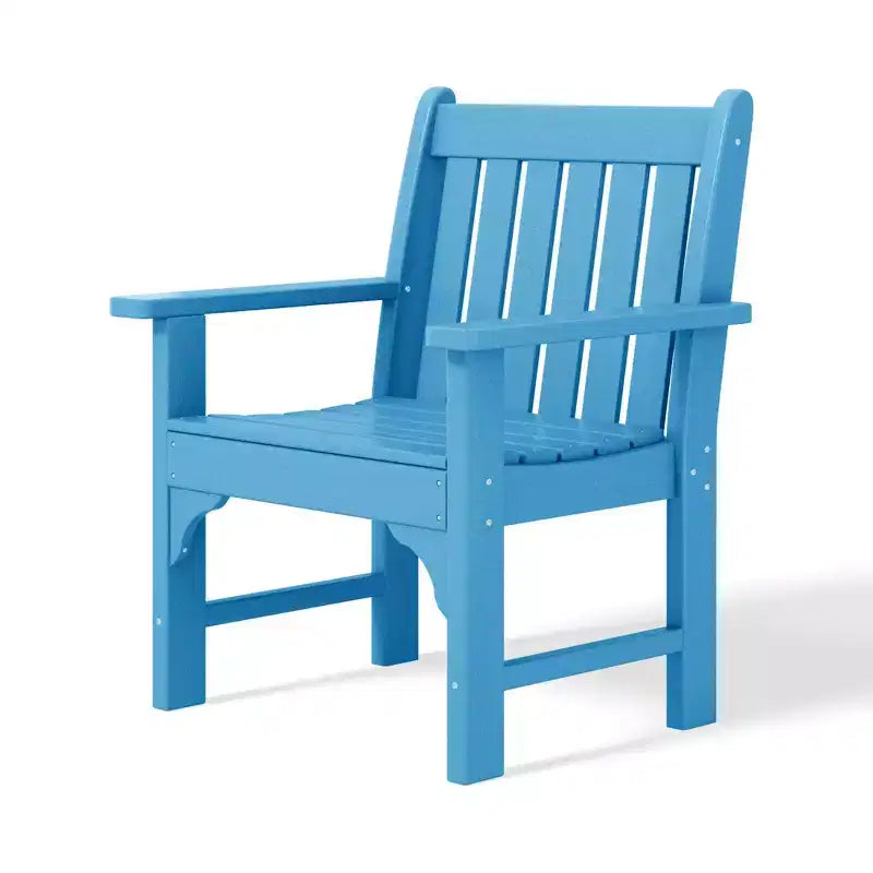 WestinTrends Sedie da pranzo Adirondack con braccioli in HDPE per patio esterno (set da 4)