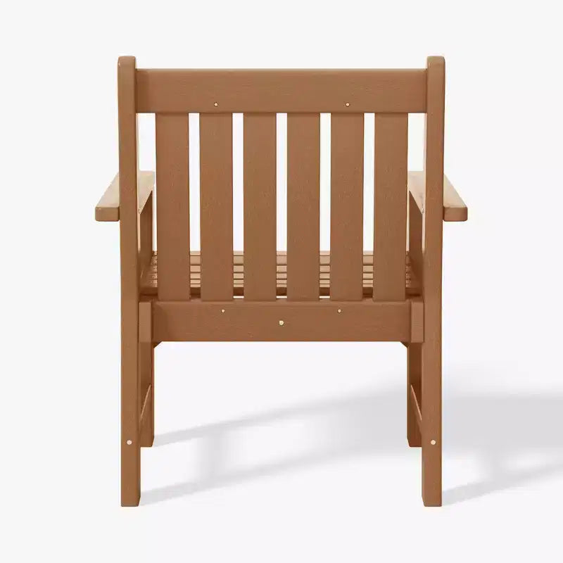 WestinTrends Sedie da pranzo Adirondack con braccioli in HDPE per patio esterno (set da 4)