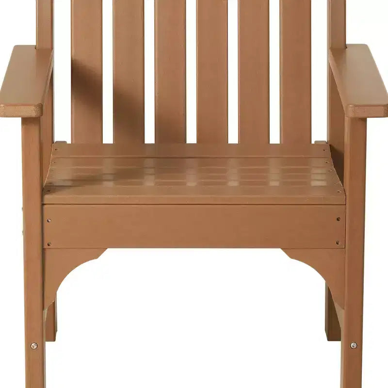 WestinTrends Sedie da pranzo Adirondack con braccioli in HDPE per patio esterno (set da 4)