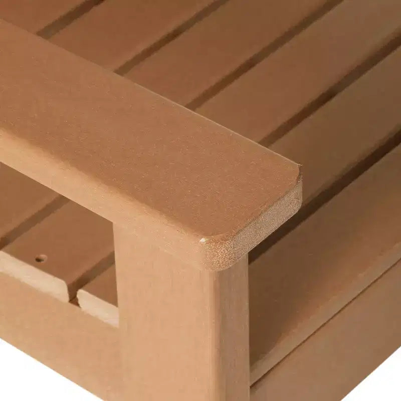 WestinTrends Sedie da pranzo Adirondack con braccioli in HDPE per patio esterno (set da 4)