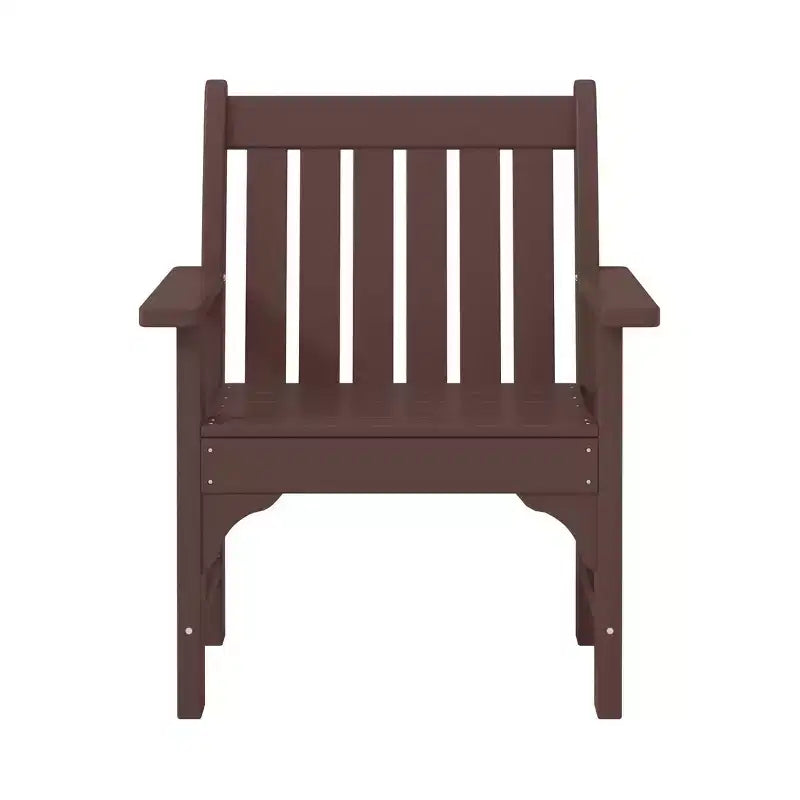 WestinTrends Sedie da pranzo Adirondack con braccioli in HDPE per patio esterno (set da 4)