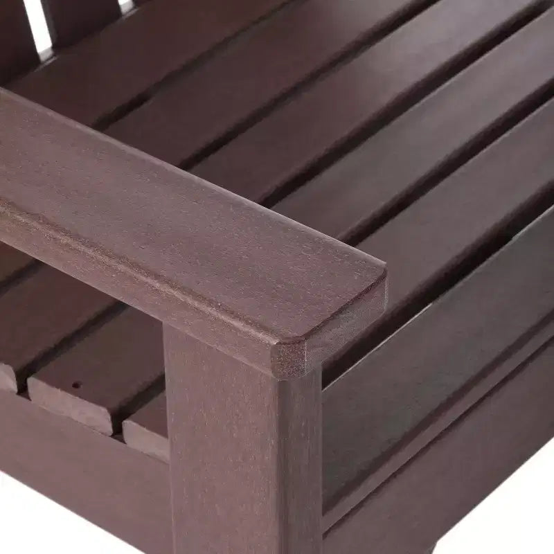 WestinTrends Sedie da pranzo Adirondack con braccioli in HDPE per patio esterno (set da 4)