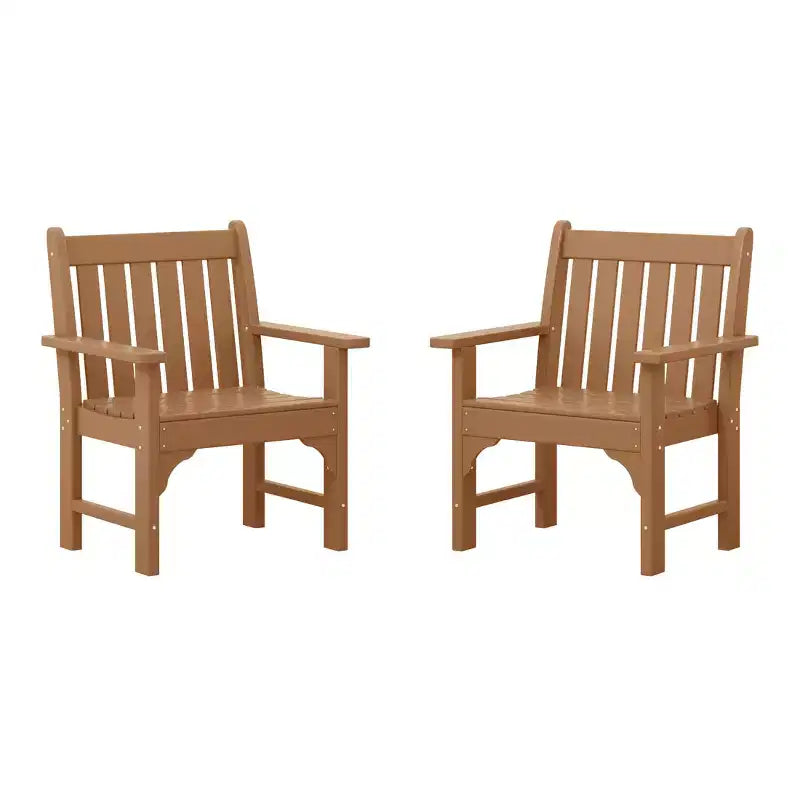 WestinTrends Sedie da pranzo Adirondack per esterni in HDPE (set da 2)