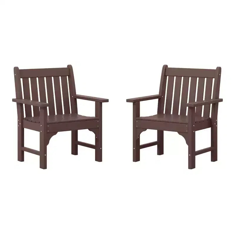 WestinTrends Sedie da pranzo Adirondack per esterni in HDPE (set da 2)