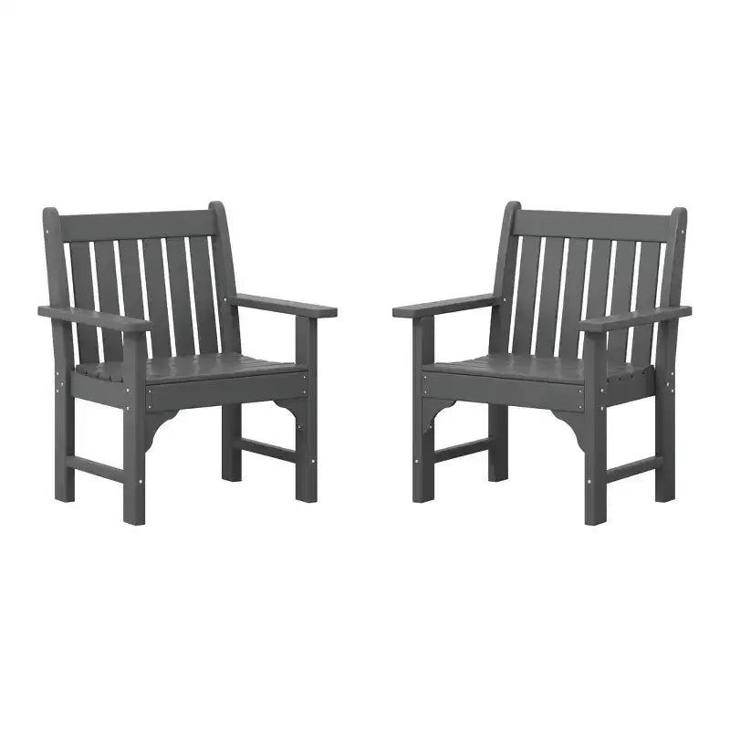 WestinTrends Sedie da pranzo Adirondack per esterni in HDPE (set da 2)