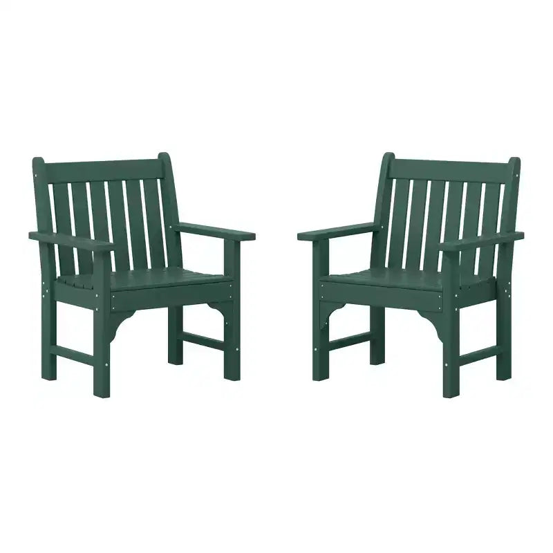 WestinTrends Sedie da pranzo Adirondack per esterni in HDPE (set da 2)