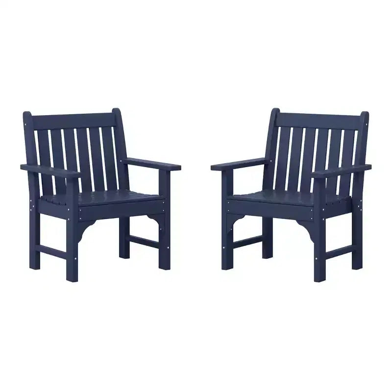 WestinTrends Sedie da pranzo Adirondack per esterni in HDPE (set da 2)