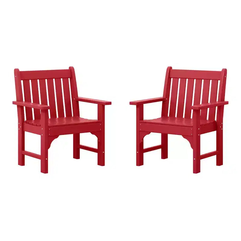 WestinTrends Sedie da pranzo Adirondack per esterni in HDPE (set da 2)