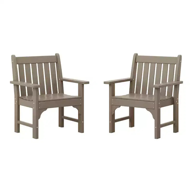 WestinTrends Sedie da pranzo Adirondack per esterni in HDPE (set da 2)