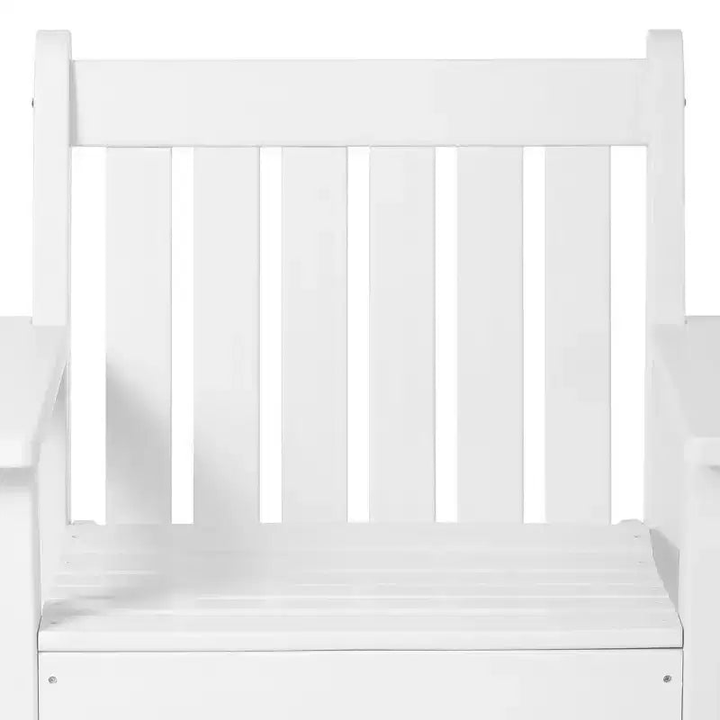 WestinTrends Malibu Sedie da pranzo Adirondack per esterni in HDPE (Set da 2), Bianco