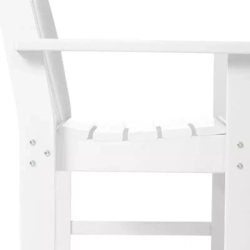 WestinTrends Malibu Sedie da pranzo Adirondack per esterni in HDPE (Set da 2), Bianco