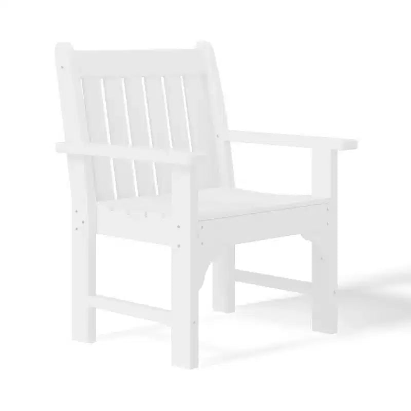 WestinTrends Malibu Sedie da pranzo Adirondack per esterni in HDPE (Set da 2), Bianco