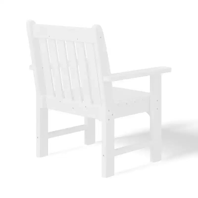 WestinTrends Malibu Sedie da pranzo Adirondack per esterni in HDPE (Set da 2), Bianco