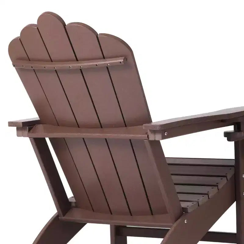 WestinTrends Highland - Sedie Adirondack da Esterno in HDPE con Portabicchieri (Set da 2)