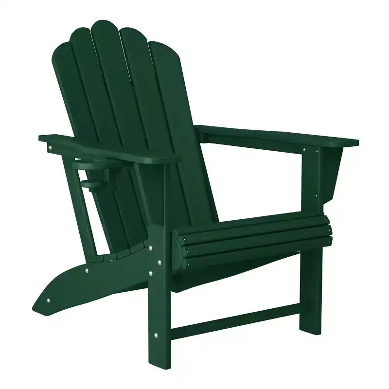 WestinTrends Highland - Sedie Adirondack da Esterno in HDPE con Portabicchieri (Set da 2)