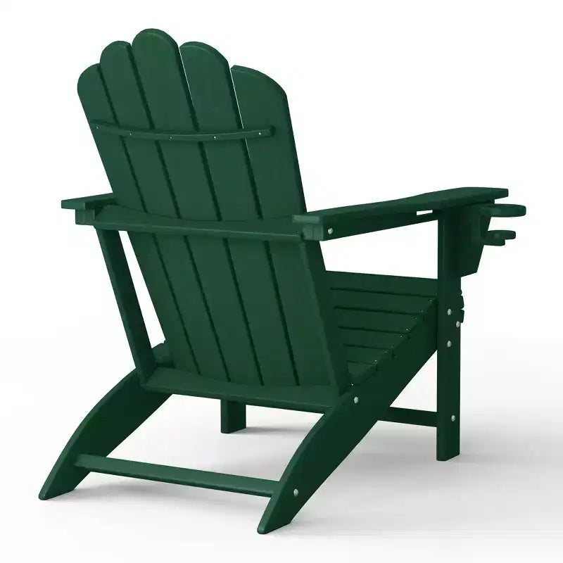 WestinTrends Highland - Sedie Adirondack da Esterno in HDPE con Portabicchieri (Set da 2)